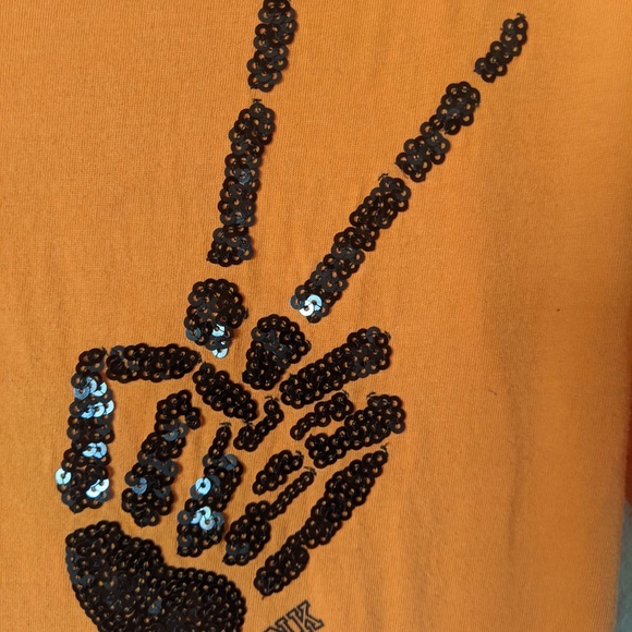 VS PINK Ghoul Squad Skeleton Hands Crop Top - Picture 3 of 4